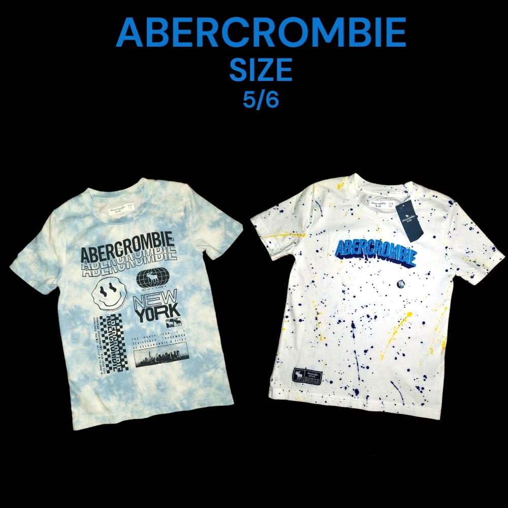 2 boys size 5/6 Abercrombie shirts - Picture 1 of 7